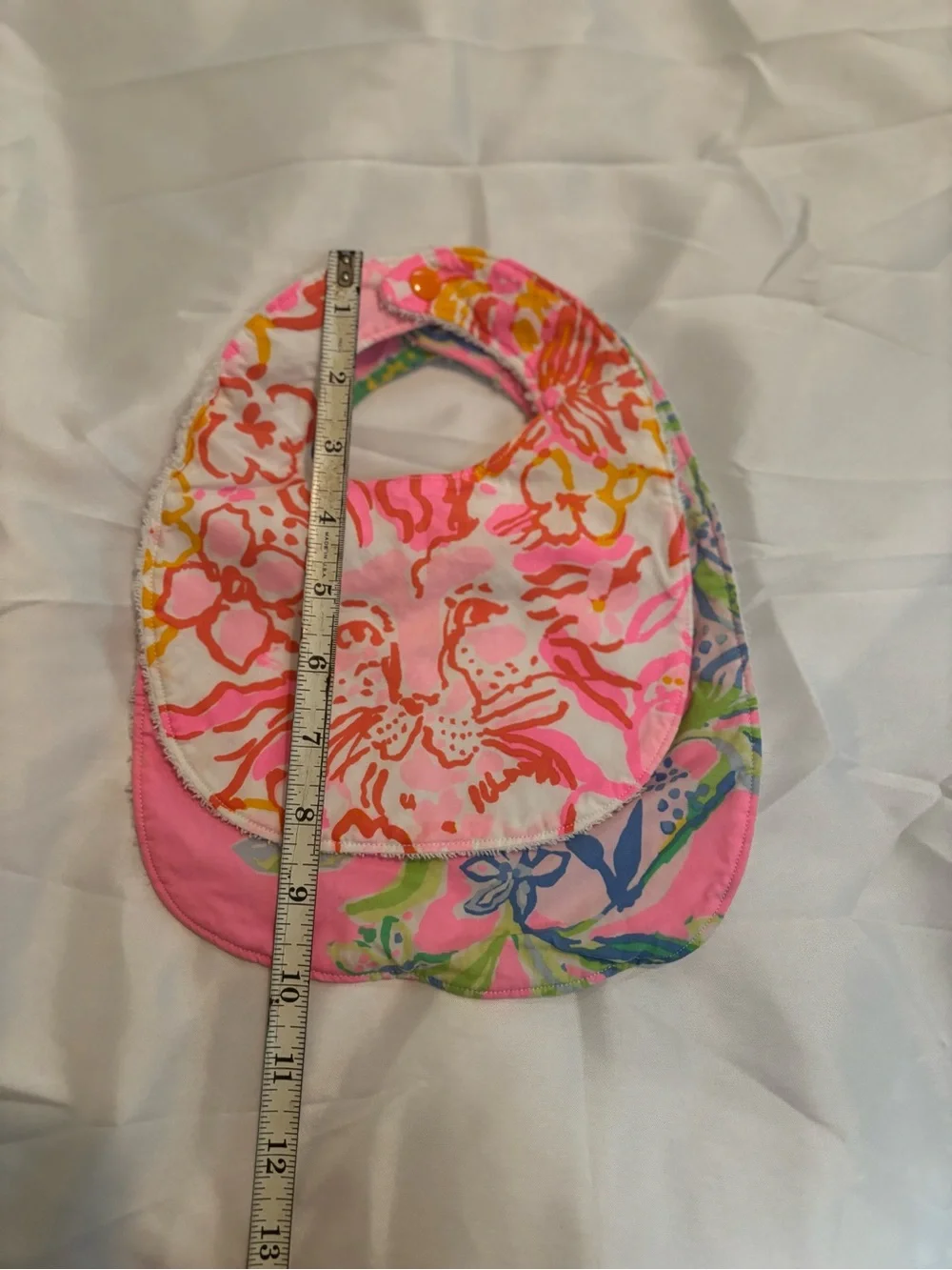 Lilly Pulitzer Pink Floral Bib Set for Babies custom made